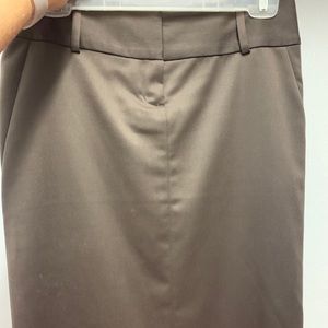 Brown pencil skirt with cheetah lining